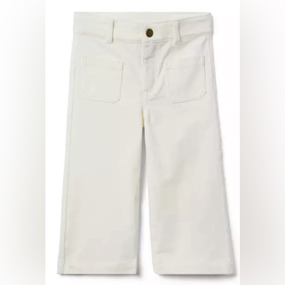 Janie and Jack - Wide Leg Corduroy Pant - Jet Ivory